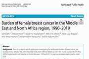 Burden of female breast cancer in the Middle East and North Africa region, 1990-2019